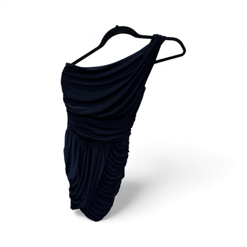 Soprano Navy Blue one shoulder dress